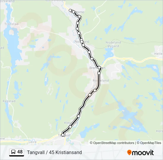 48 buss Linjekart