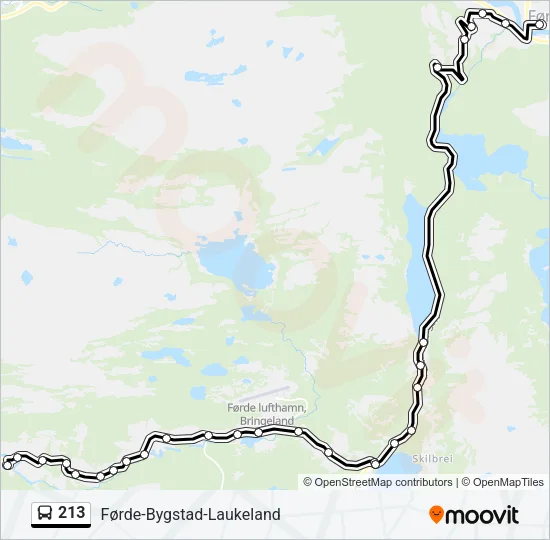 213 Bus Line Map