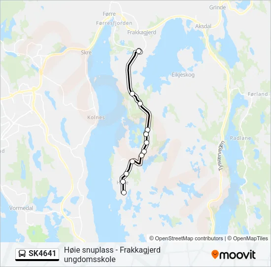SK4641 Bus Line Map