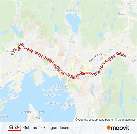 2N Bus Line Map