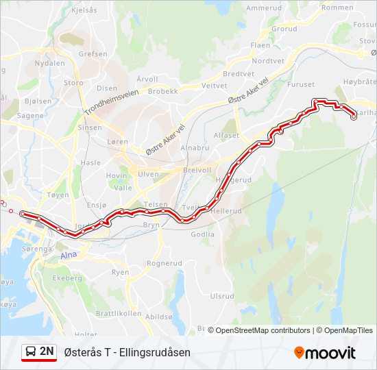 2N Bus Line Map