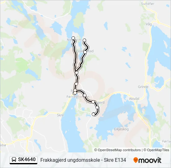 SK4640 Bus Line Map