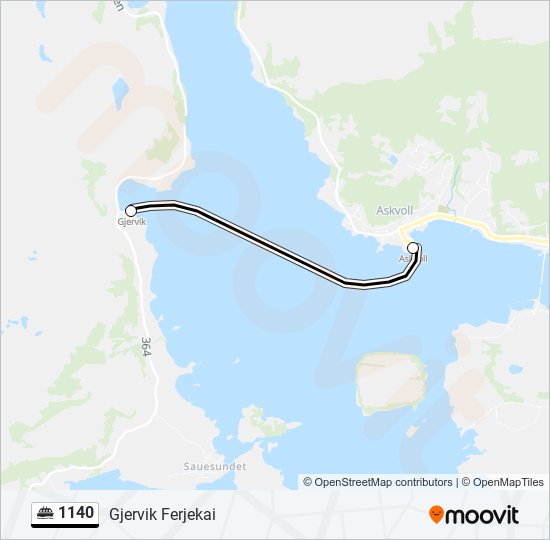 1140 ferry Line Map