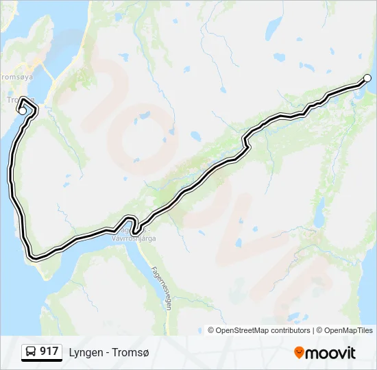 917 Bus Line Map