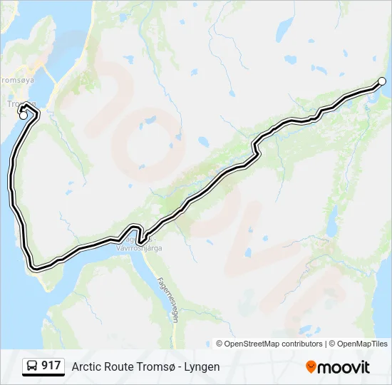 917 Bus Line Map