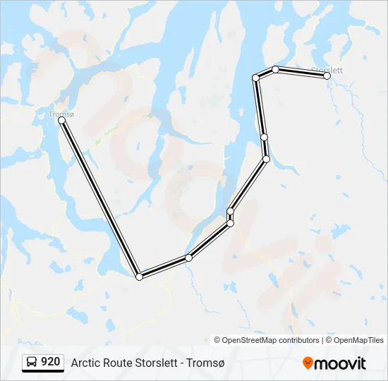 920 Bus Line Map