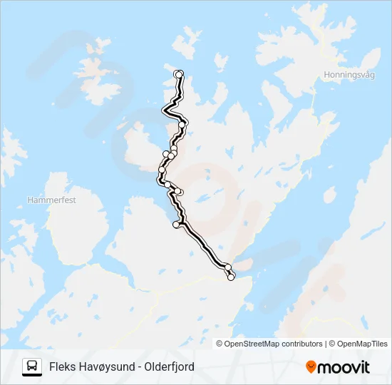 FLEKS812 Bus Line Map
