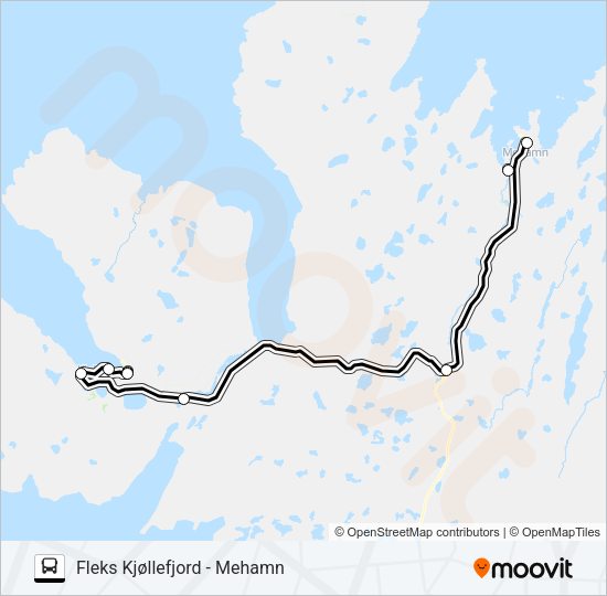 FLEKS813 Bus Line Map