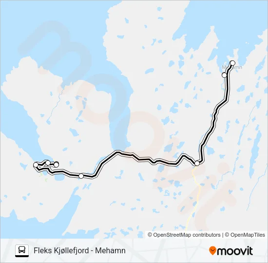 FLEKS813 Bus Line Map