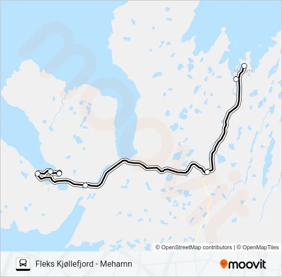 FLEKS813 Bus Line Map