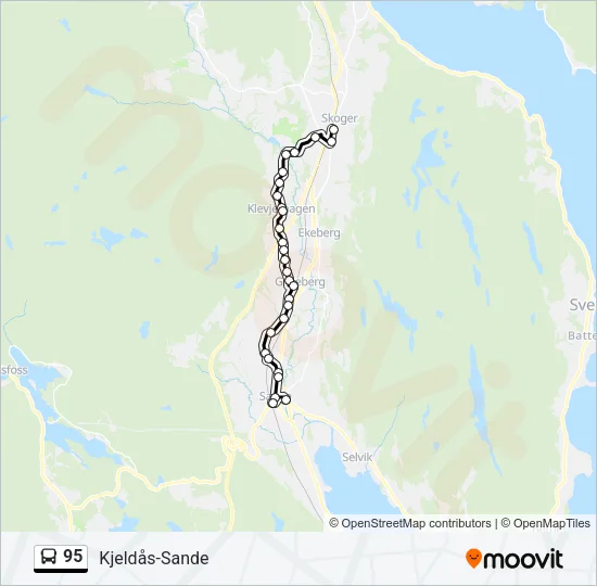 95 Bus Line Map