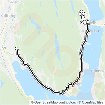 1814 Bus Line Map