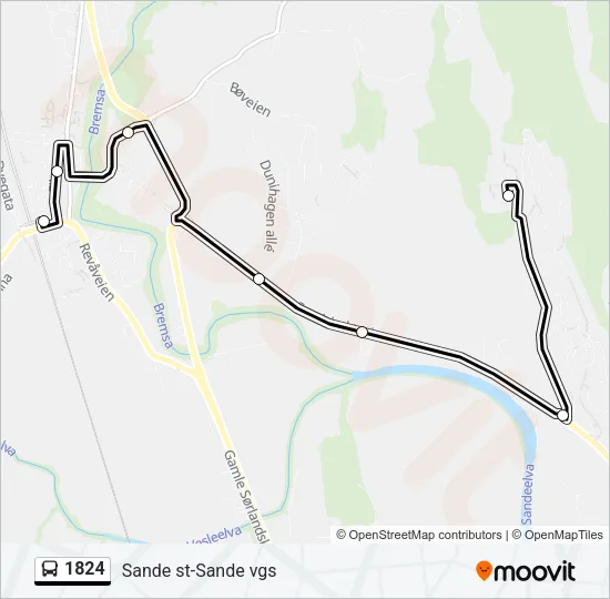 1824 Bus Line Map