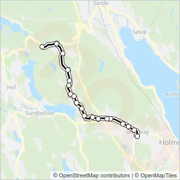 1919 Bus Line Map