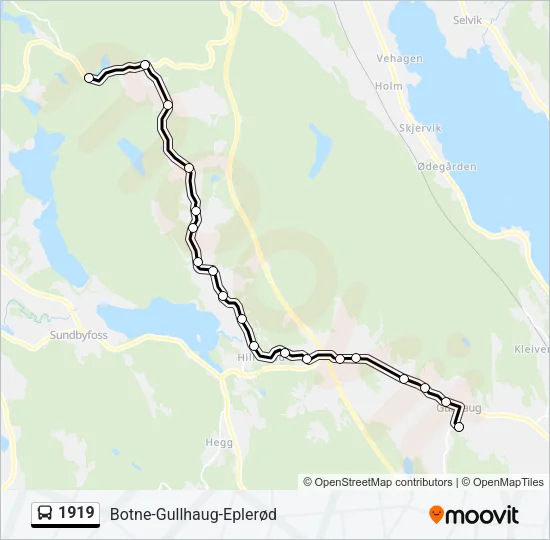 1919 Bus Line Map
