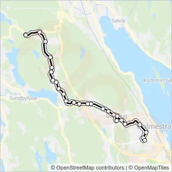 1922 Bus Line Map
