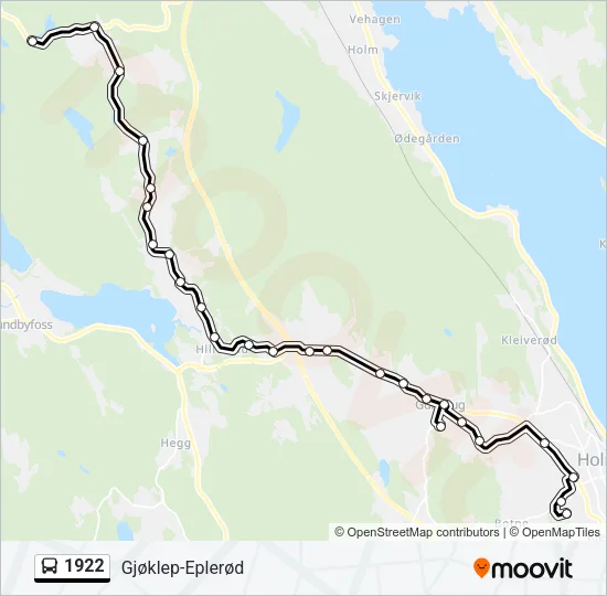 1922 Bus Line Map