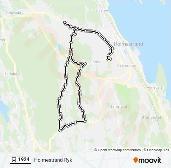 1924 Bus Line Map
