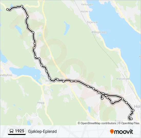 1925 Bus Line Map