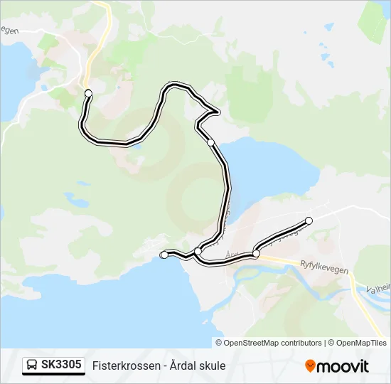 SK3305 Bus Line Map