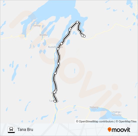 FLEKS821 Bus Line Map