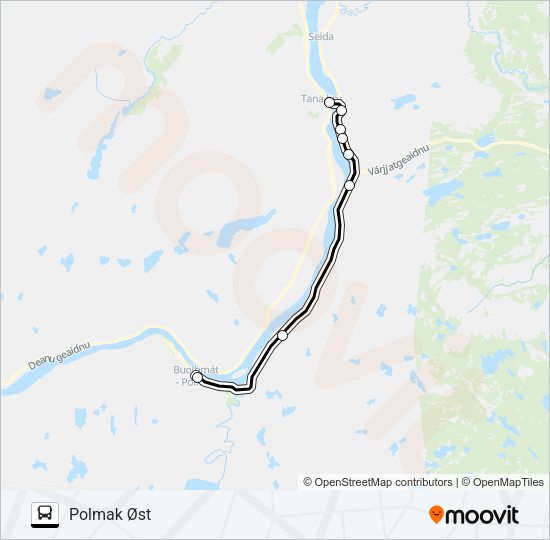 FLEKS822 Bus Line Map