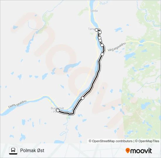 FLEKS822 Bus Line Map