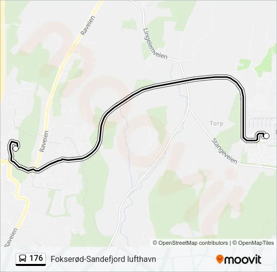 176 Bus Line Map