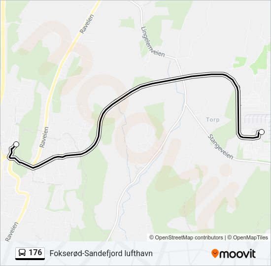 176 Bus Line Map