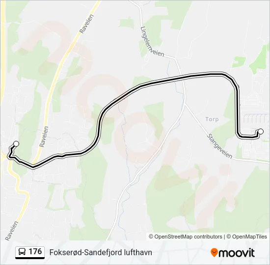 176 Bus Line Map