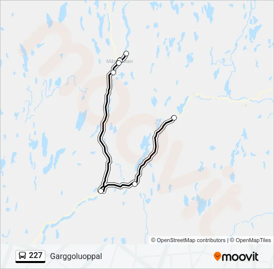 227 Bus Line Map