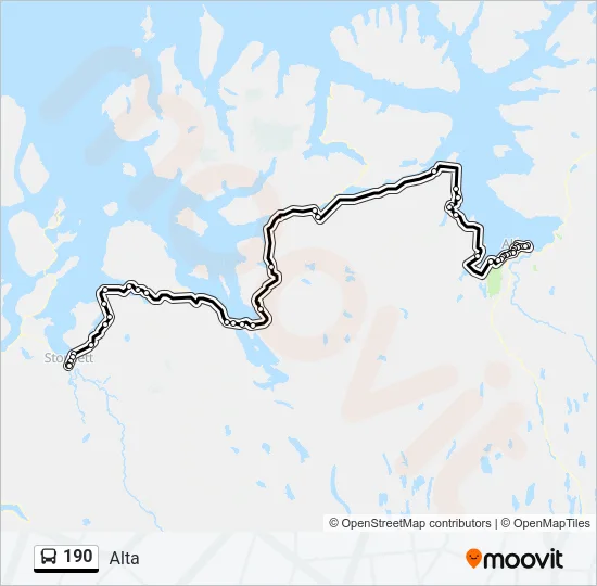 190 Bus Line Map