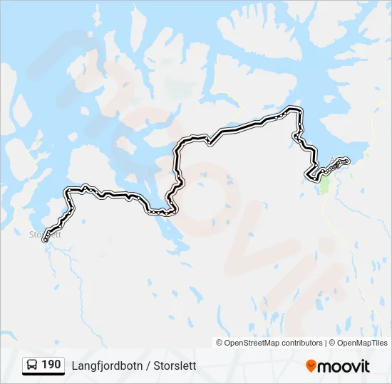 190 Bus Line Map