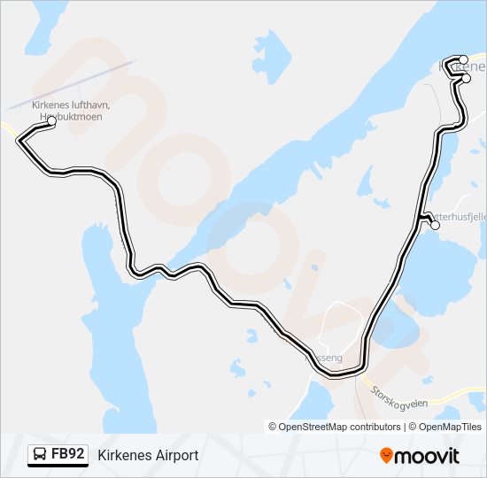 FB92 Bus Line Map