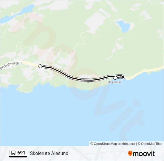 691 Bus Line Map