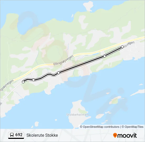692 Bus Line Map
