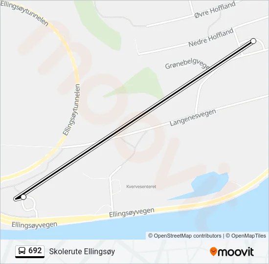 692 Bus Line Map