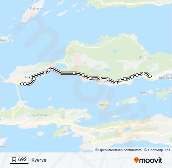 692 Bus Line Map