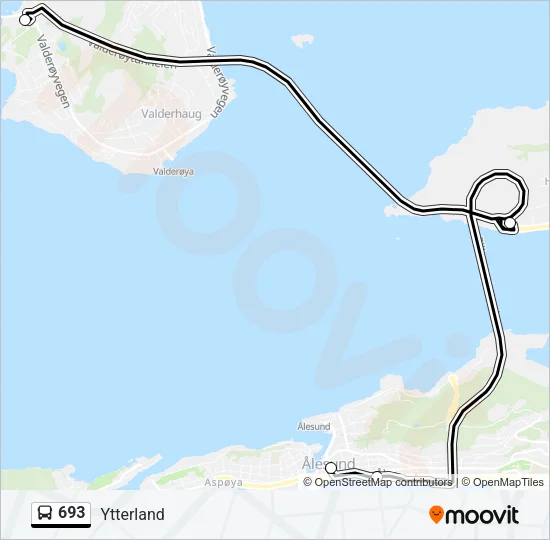 693 Bus Line Map