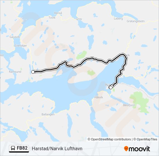 FB82 Bus Line Map