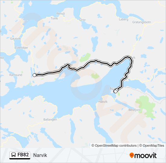 FB82 Bus Line Map