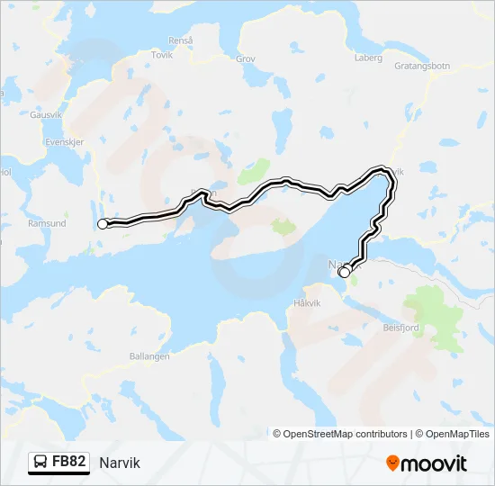 FB82 Bus Line Map