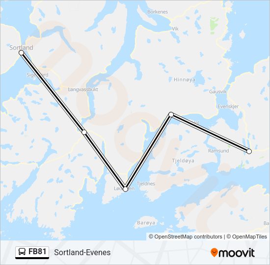 FB81 Bus Line Map