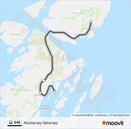 446 Bus Line Map