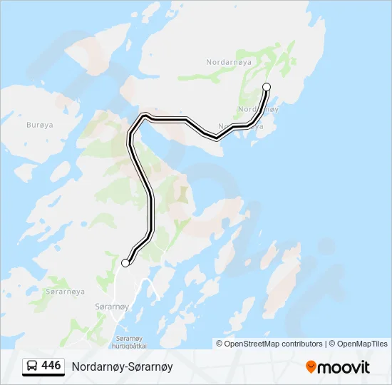 446 Bus Line Map