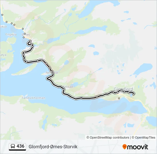 436 Bus Line Map