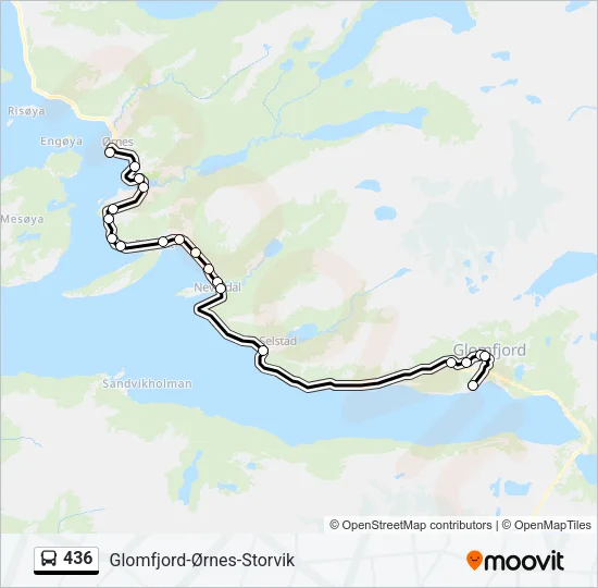 436 Bus Line Map
