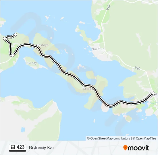 423 Bus Line Map