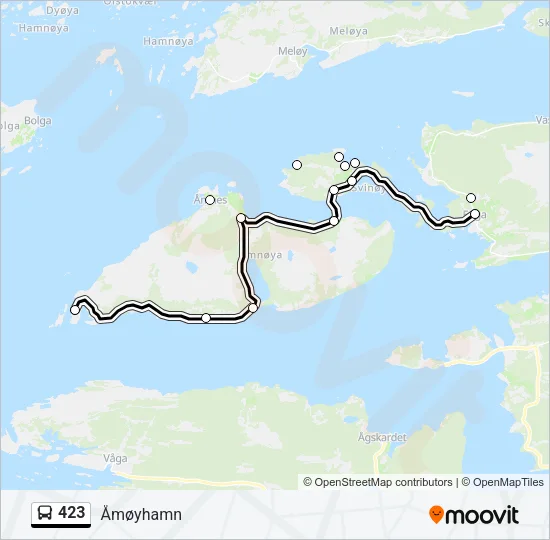 423 Bus Line Map