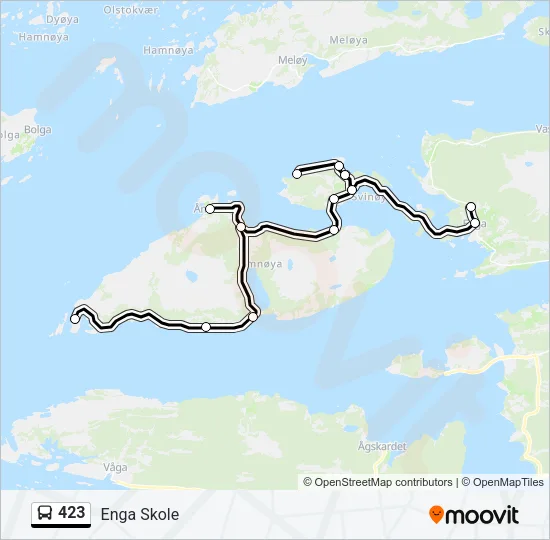 423 Bus Line Map